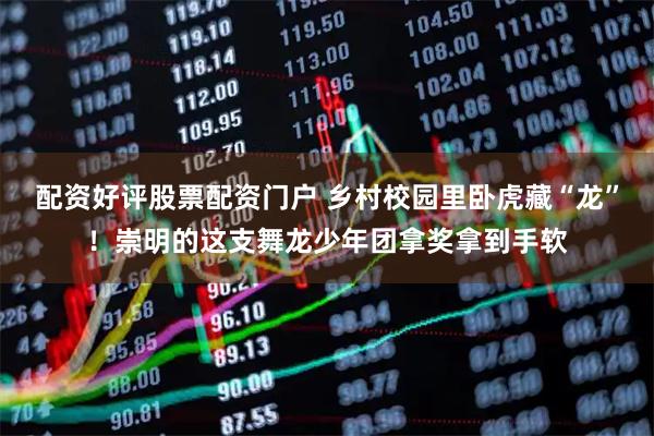 配资好评股票配资门户 乡村校园里卧虎藏“龙”！崇明的这支舞龙少年团拿奖拿到手软